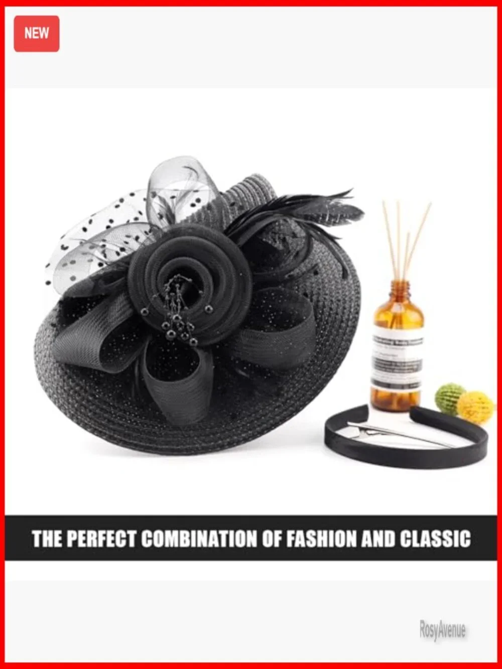Vintage Derby Hat with Feathers and Mesh Veil for Special Occasions